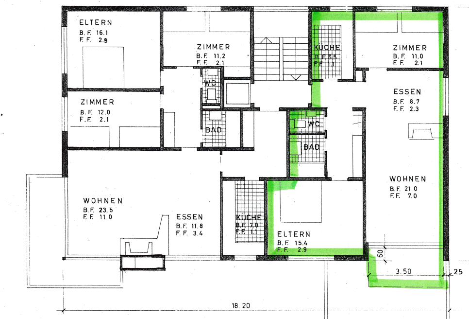 3 ½ rooms apartment