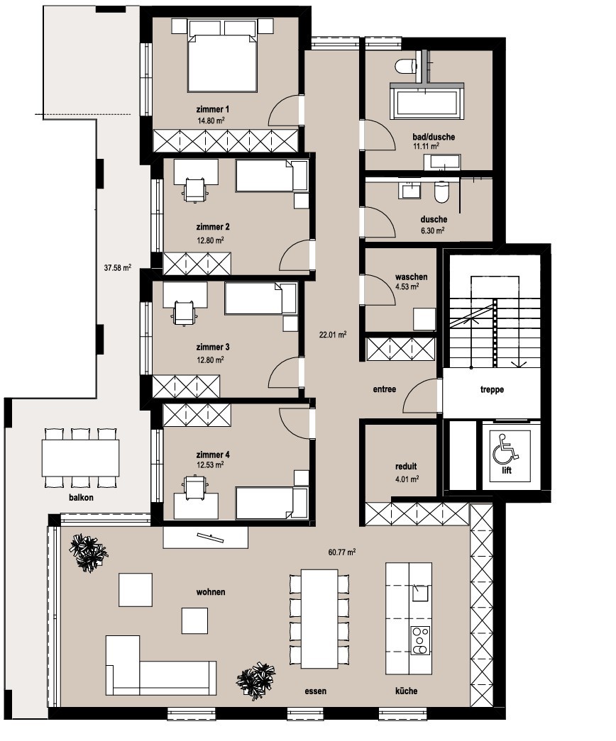 Appartamento di 5 ½ locali, foto 4 di 5