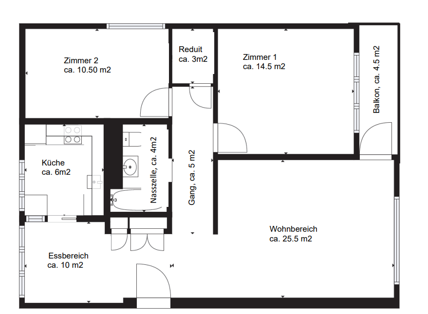 3 ½ rooms apartment, Foto 3 von 8