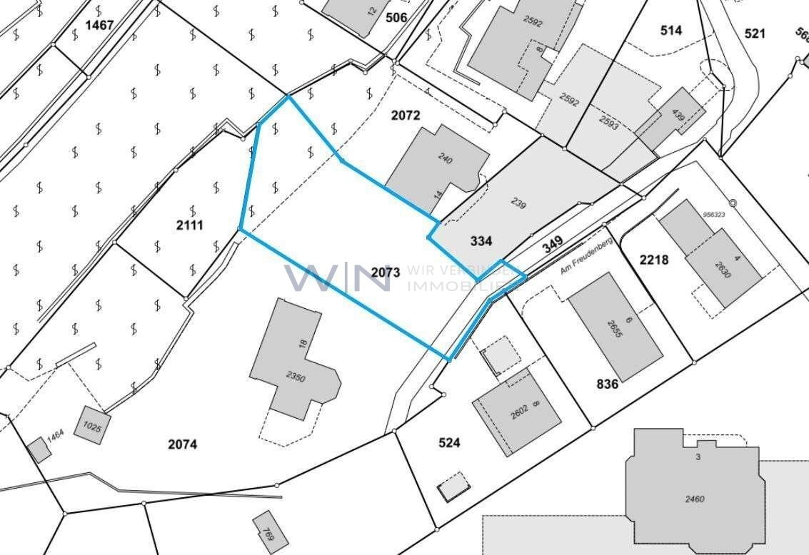 961m² building land