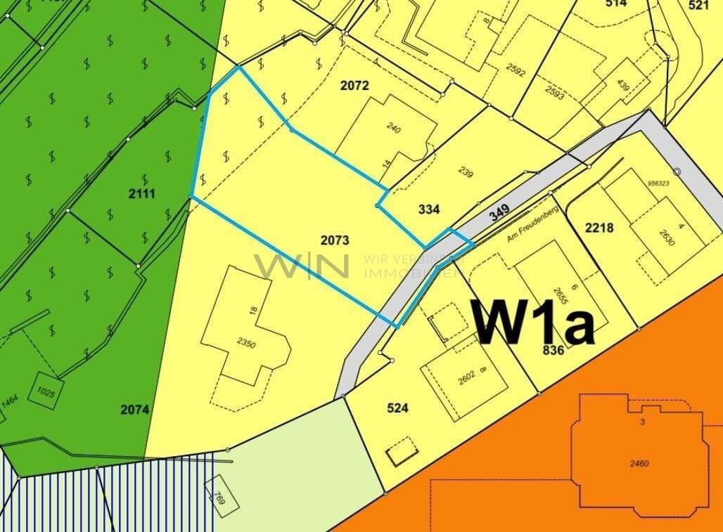 961m² building land