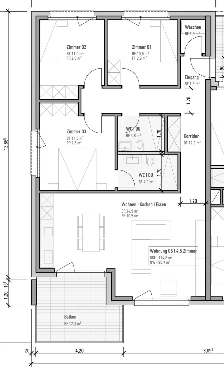 4 ½ rooms apartment, Foto 6 von 6