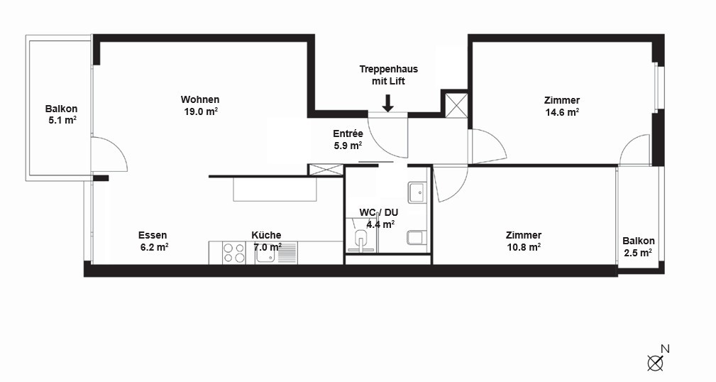 2 ½ rooms apartment, Foto 6 von 10