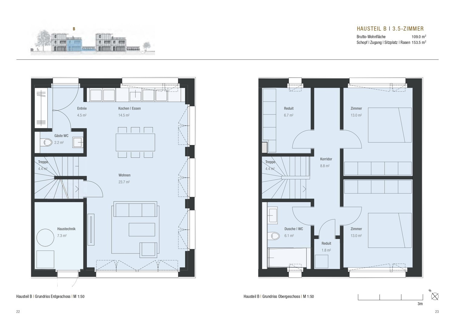 4 ½ rooms duplex