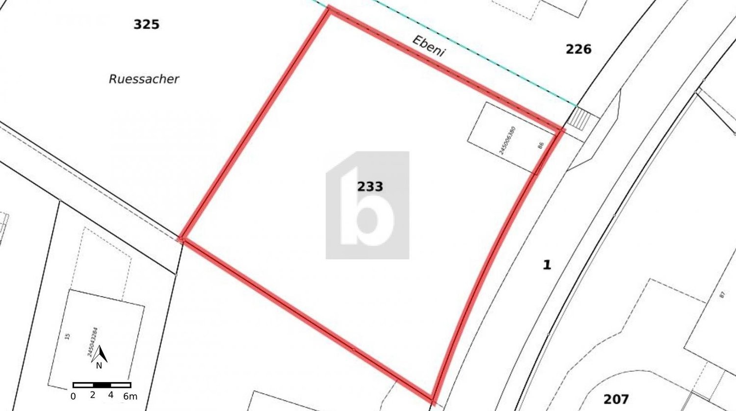 853m² de terrain à bâtir